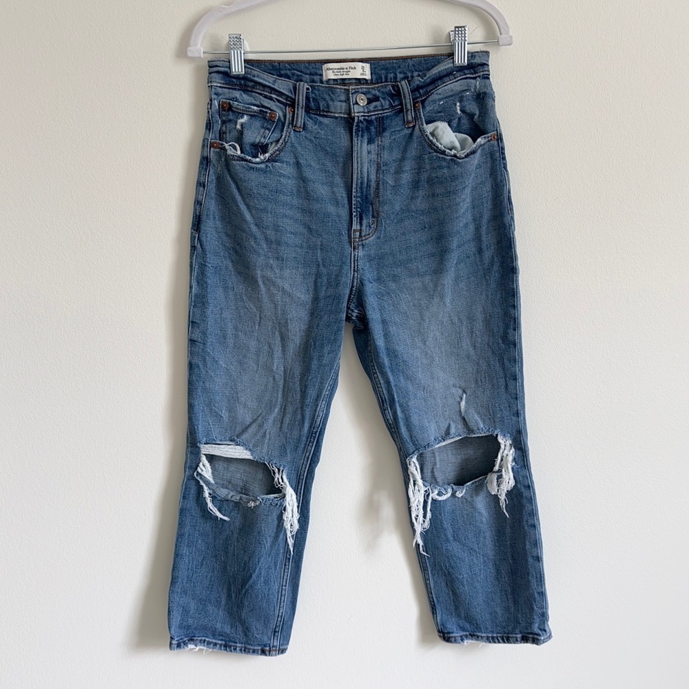 Abercrombie & Fitch The Ankle Straight Ultra High Rise Size 29 / 8 EXTRA SHORT